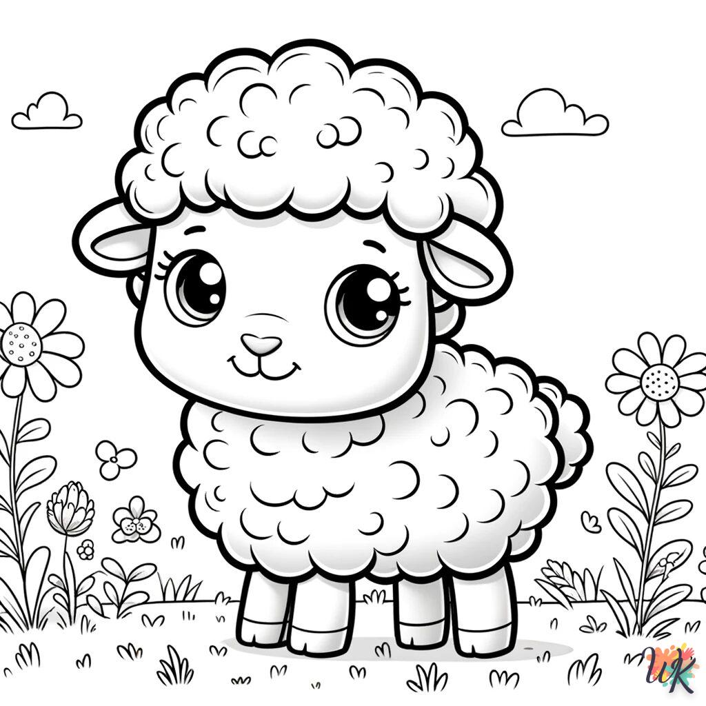 Pecora 3 Disegni da Colorare Pecora 1